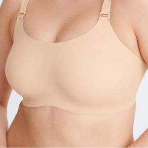 Knix Evolution Bra (Size 7) | Beige/Blue Reversible